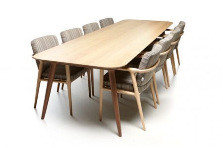 The Zio Dining Table is made from solid oak and is available in three sizes.