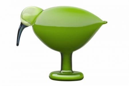 The first Iittala birds were created by Oiva Toikka and the glassblowers of the Nuutajarvi Glass Factory, the oldest in Finland, in 1973. Each bird is a unique individual, and is signed with the artist's name as well as the name of Nuutajarvi. The iittala Birds are cherished and valued gifts, and are irresistible to collectors around the world.