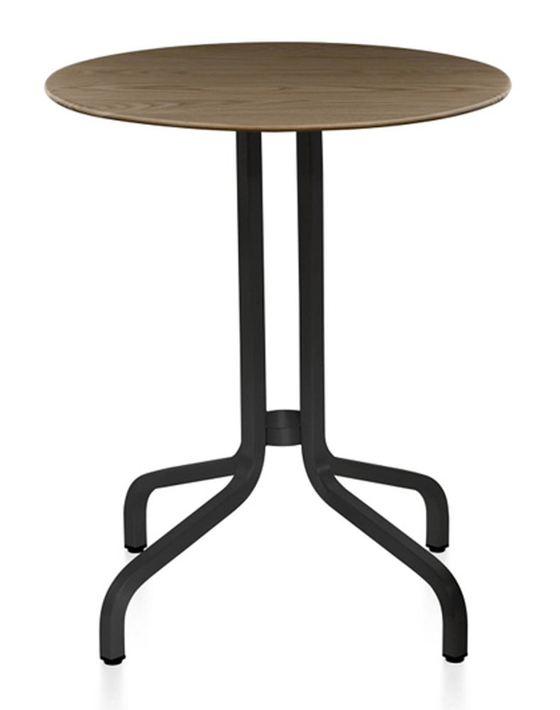 Emeco 1 Inch Dark Powder Coated Cafe Table