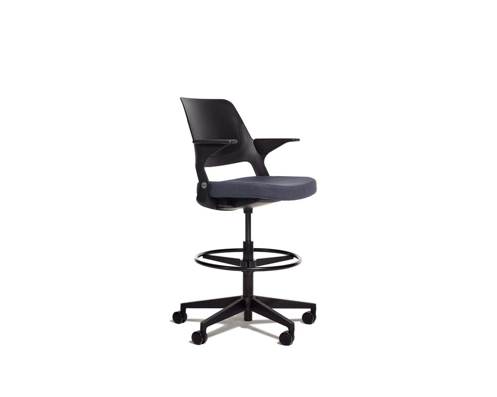 Knoll Ollo High Task Chair with Shell Back, 5-Star Base