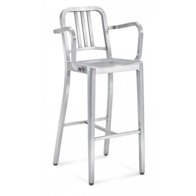 Emeco Navy™ Barstool With Arms