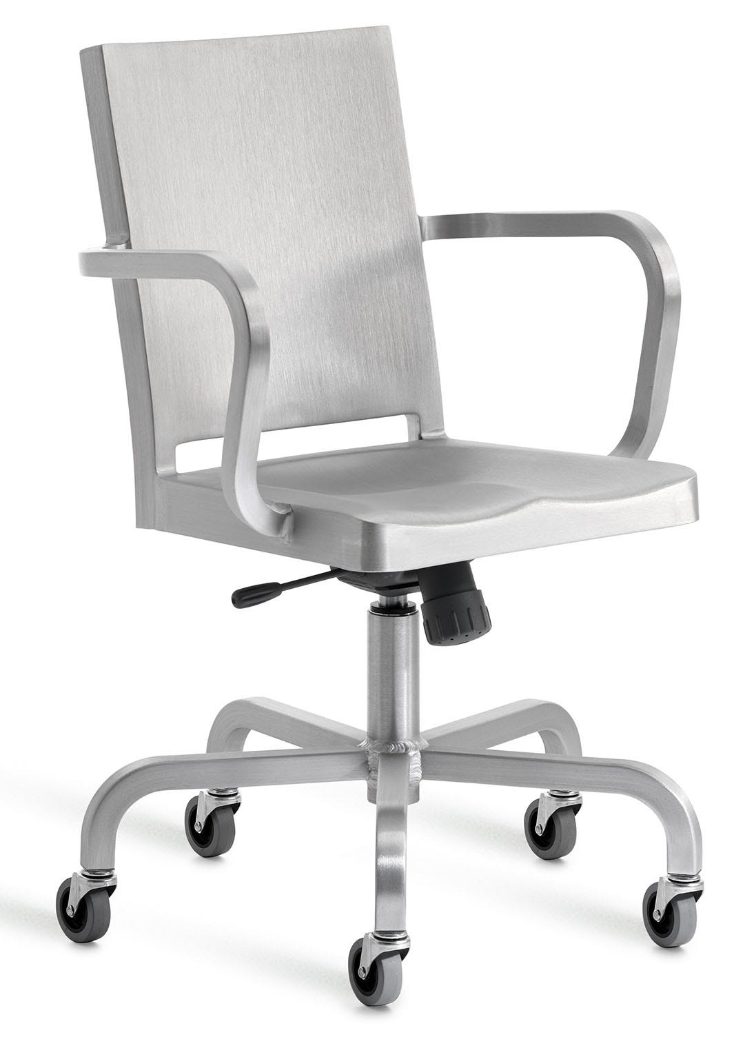 Emeco Hudson Swivel Arm Chair