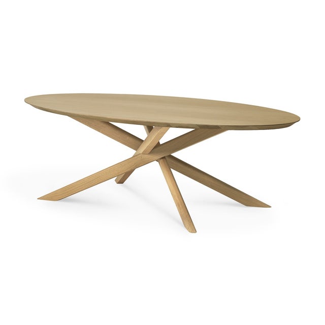 Ethnicraft Oak Mikado Oval Coffee Table