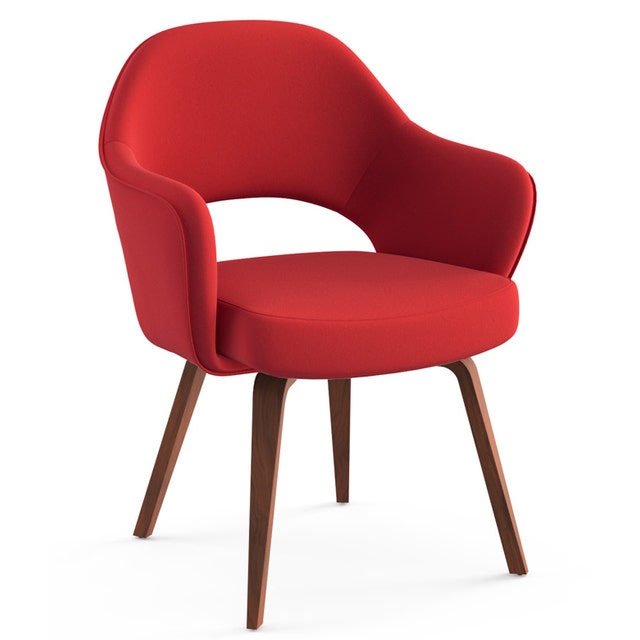 Knoll Saarinen - Executive Arm Chair with Wood Legs