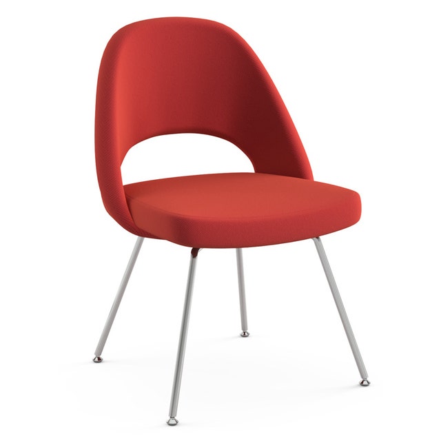 Knoll Saarinen - Executive Armless Chair with Tubular Legs