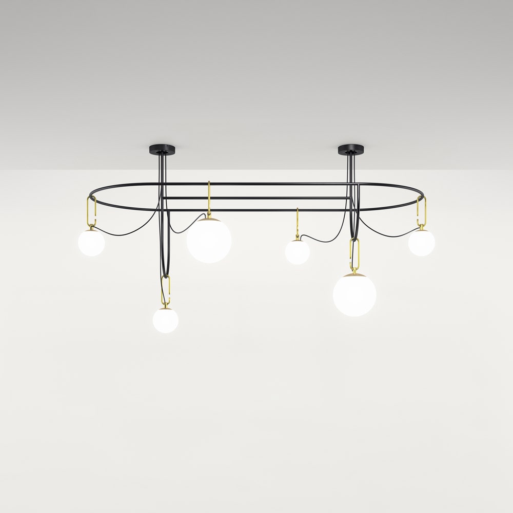 Artemide NH S5 Elliptic Suspension Lamp