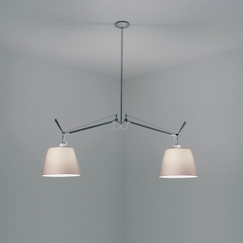 Artemide Tolomeo Double with Shade Suspension Lamp