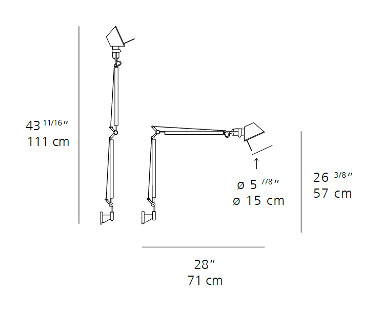 Artemide Tolomeo Mini Wall Lamp