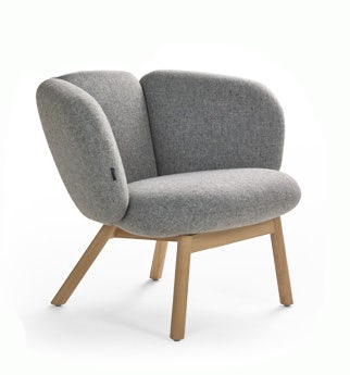 Artifort Bras Wood Base Easy Chair
