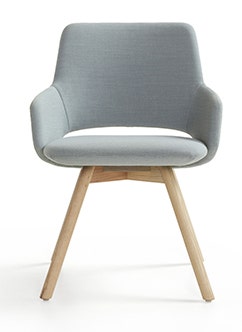 Artifort Jima 4-Legged Wood Base Chair