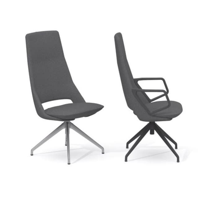 Artifort Zuma Swivel Star Base High Back Chair with Return Mechanism