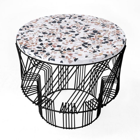 Bend Goods Terrazzo Side Table