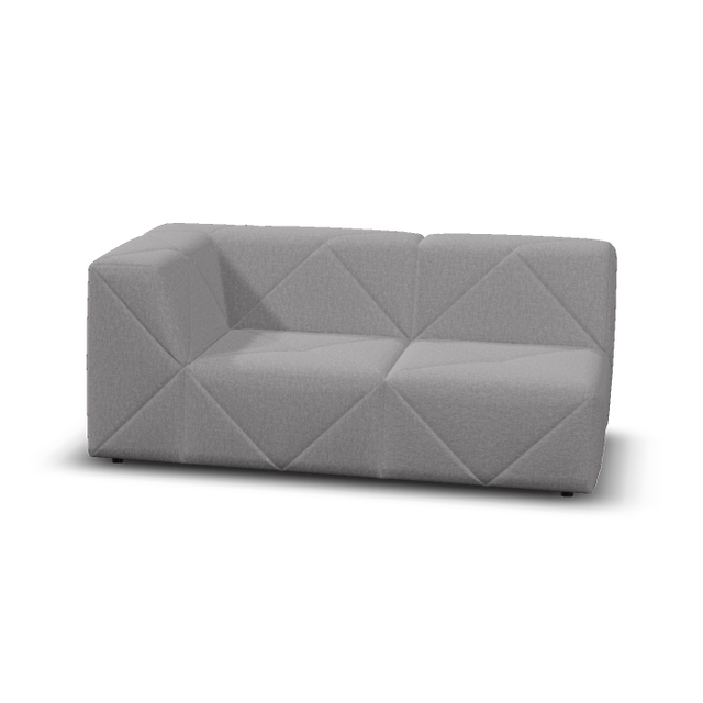 Moooi BFF Modular Sofa - Double Element Single Armrest High, Left