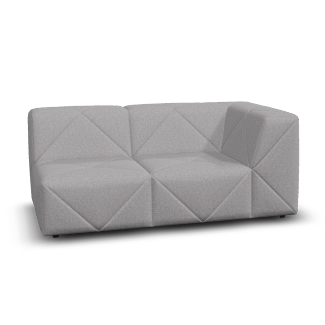 Moooi BFF Modular Sofa - Double Element Single Armrest High, Right