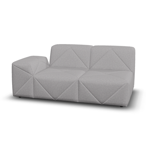 Moooi BFF Modular Sofa - Double Element Single Armrest Low, Left