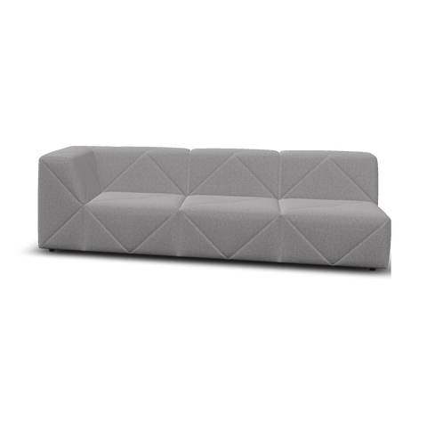 Moooi BFF Modular Sofa - Triple Element Single Armrest High, Left