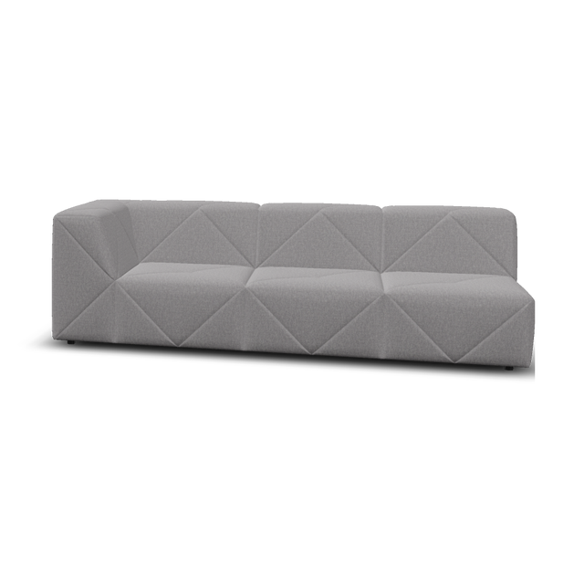Moooi BFF Modular Sofa - Triple Element Single Armrest High, Left