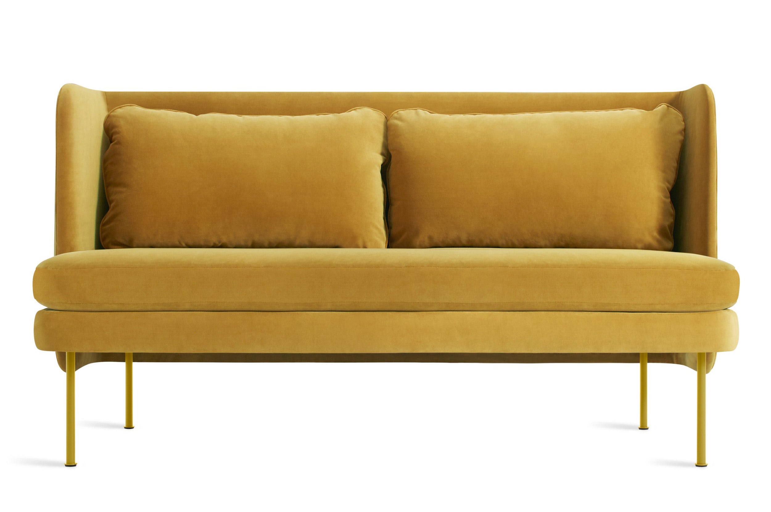 Blu Dot Bloke 60 inch Velvet Sofa with Arms