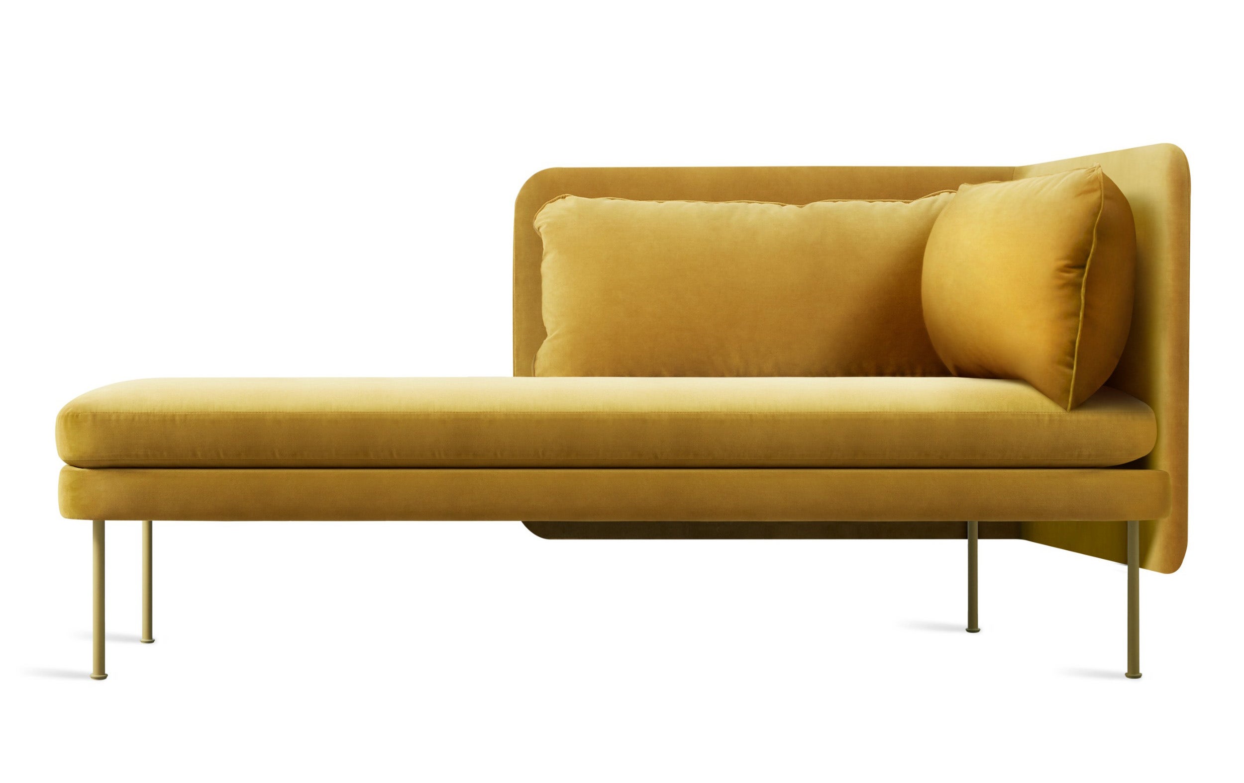 Blu Dot Bloke Velvet Arm Chaise