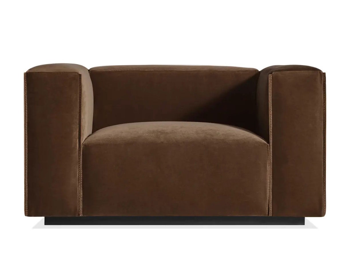 Blu Dot Cleon Velvet Lounge Chair