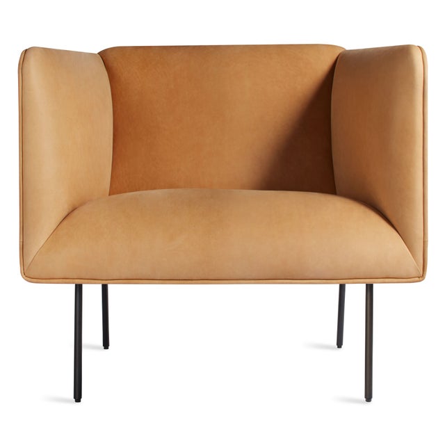 Blu Dot Dandy Leather Lounge Chair