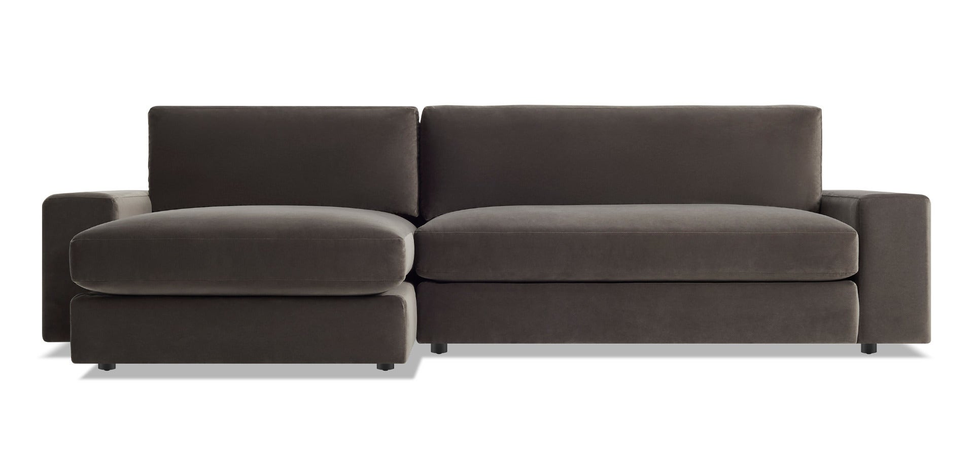 Blu Dot Esker Velvet Sofa with Chaise