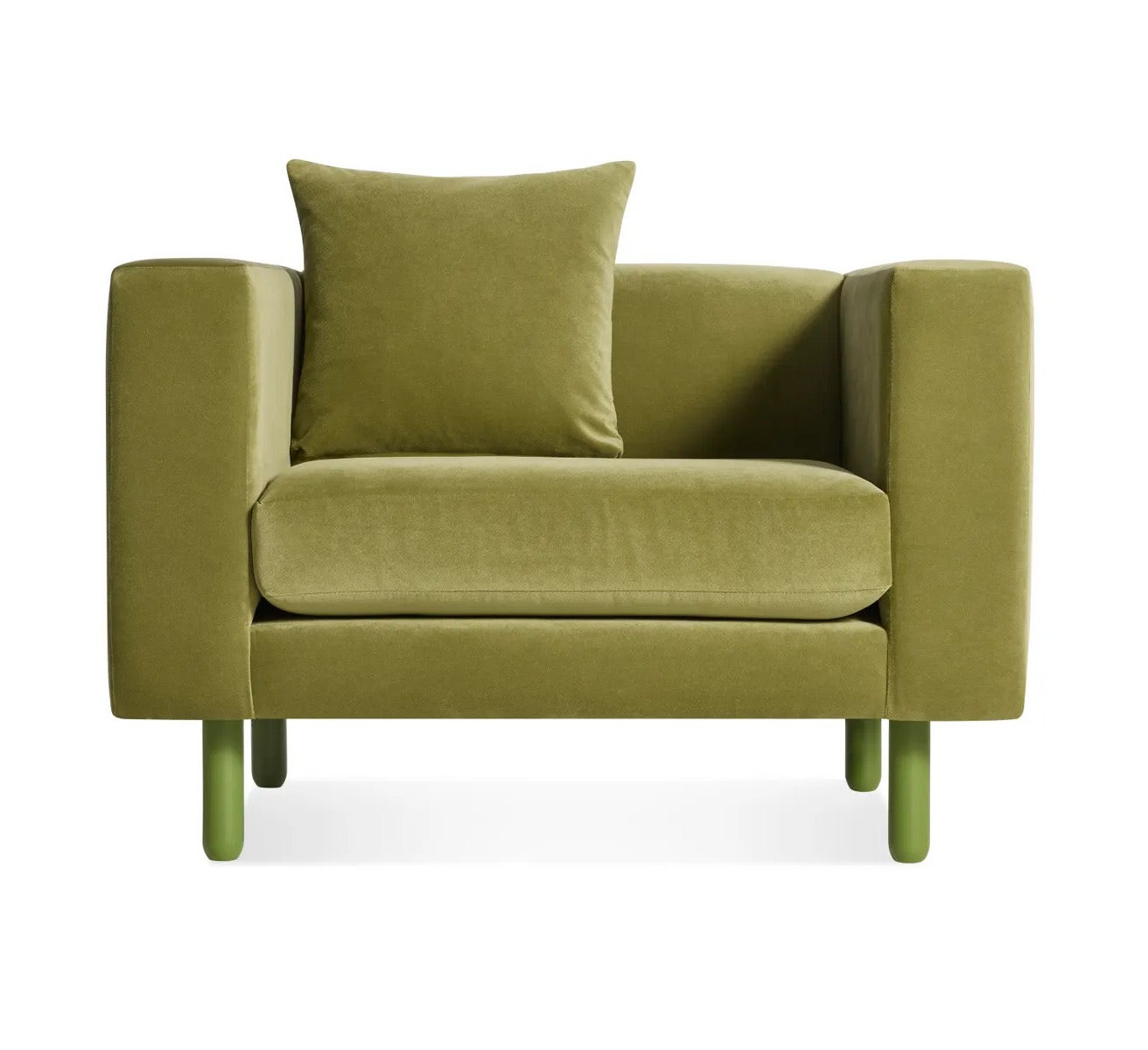 Blu Dot Mono Velvet Lounge Chair