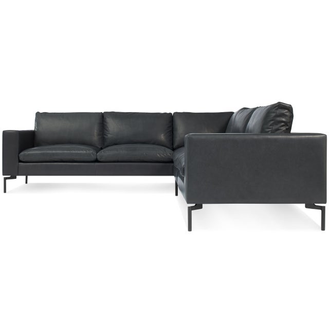 Blu Dot New Standard Small Leather Sectional Sofa