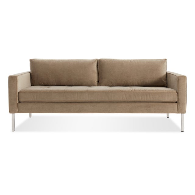 Blu Dot Paramount 80 Inch Velvet Sofa