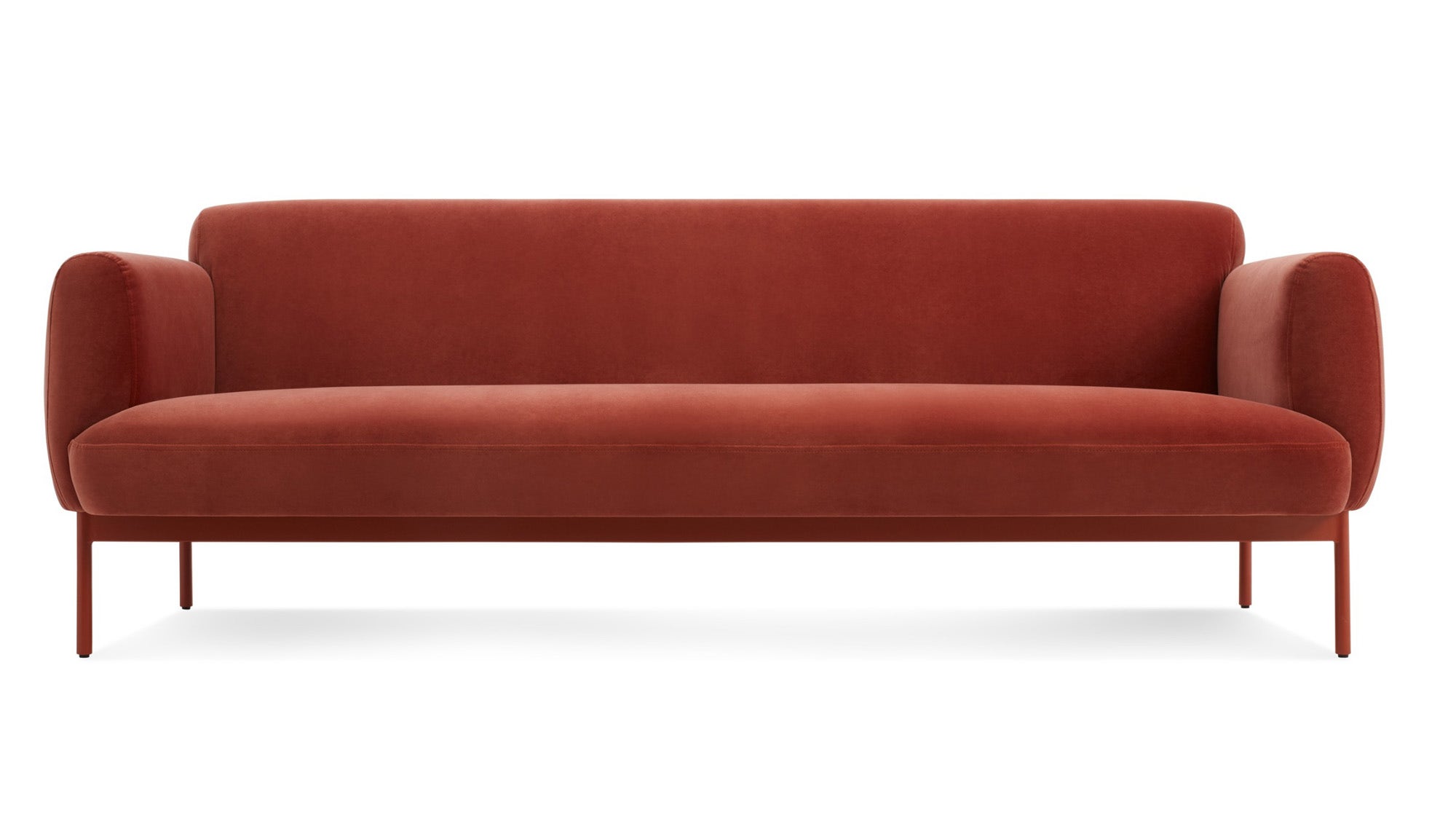 Blu Dot Puff Puff 87 Inch Velvet Sofa