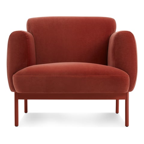 Blu Dot Puff Puff Velvet Lounge Chair
