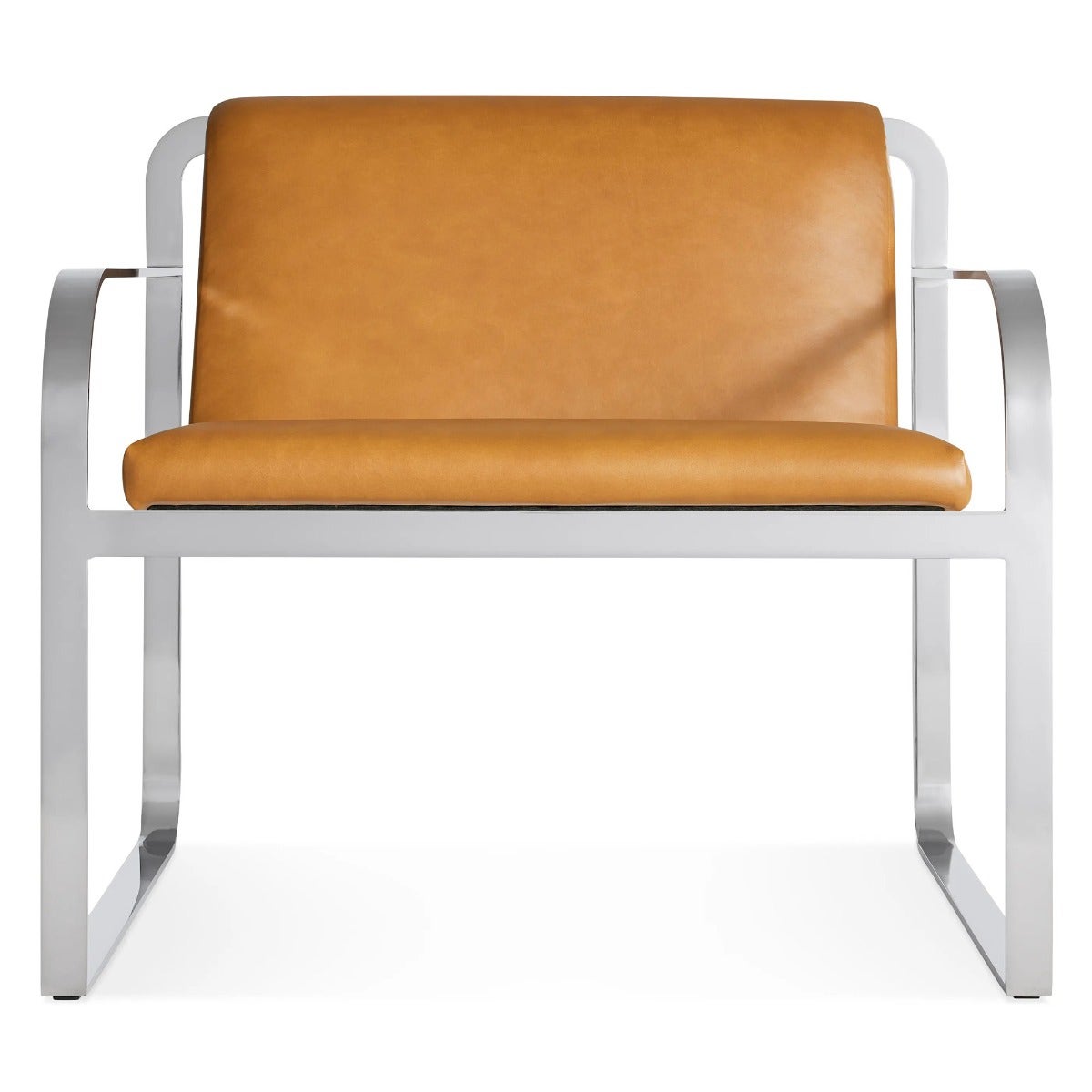 Blu Dot Skald Leather Lounge Chair