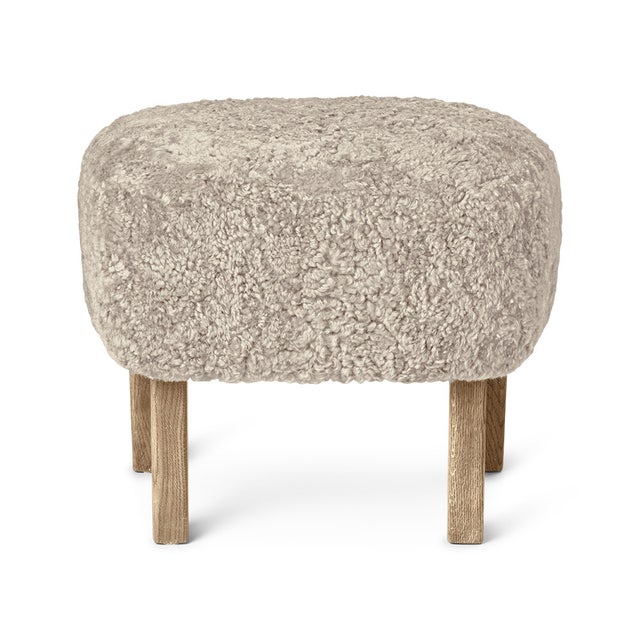 Audo Copenhagen Ingeborg Foot Stool - Sheepskin