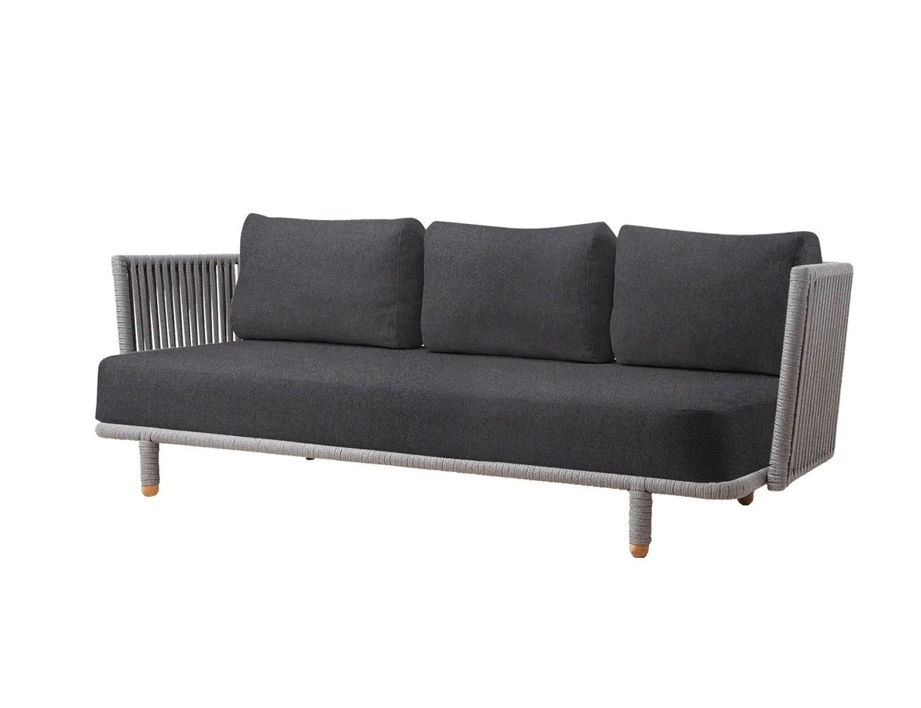Cane-line Moments 3-Seater Sofa, Includes Cushion Set