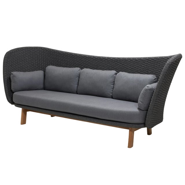 Cane-line Peacock Rope Wing 3-Seater Sofa