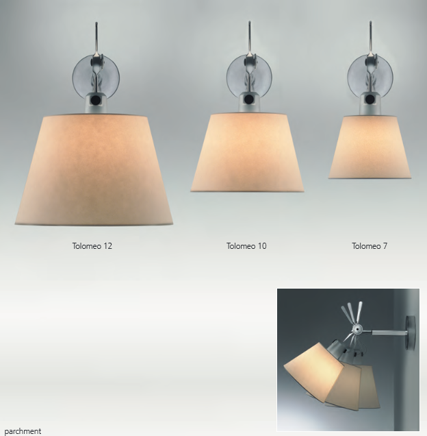 Artemide Tolomeo Shade Wall Lamp