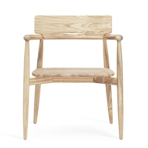 Carl Hansen & Son E008 Embrace Outdoor Dining Chair - Untreated