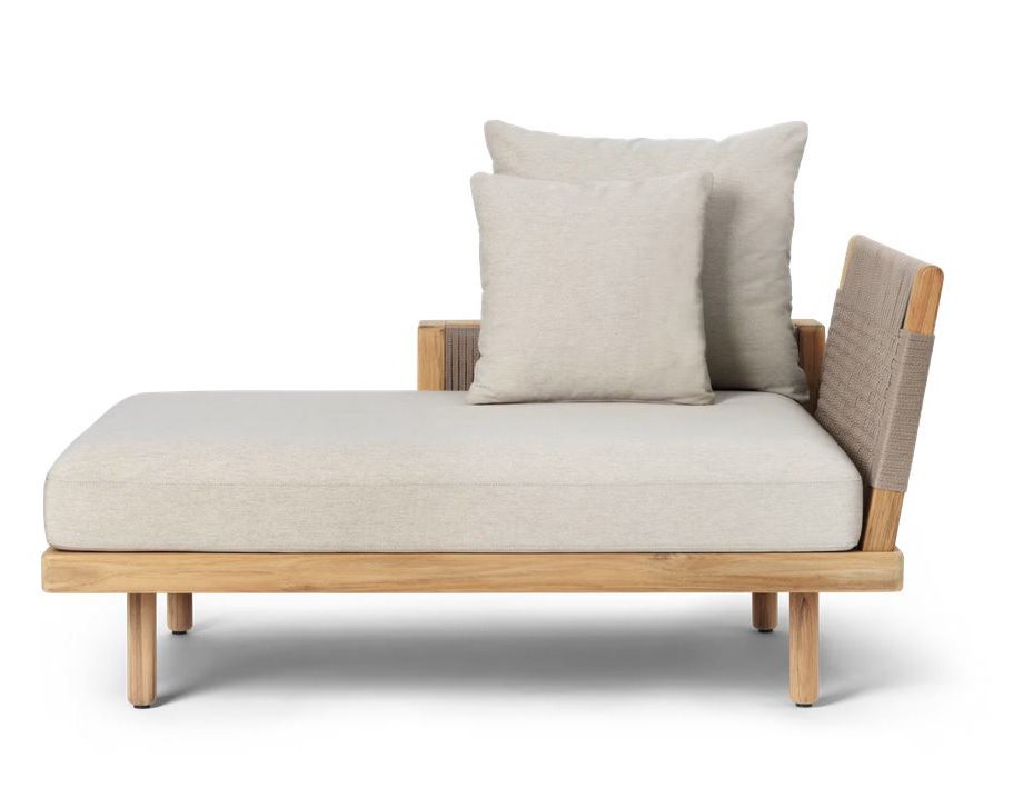Carl Hansen & Son E540 Embrace Outdoor Lounge Sofa with Siderest & Sidetable