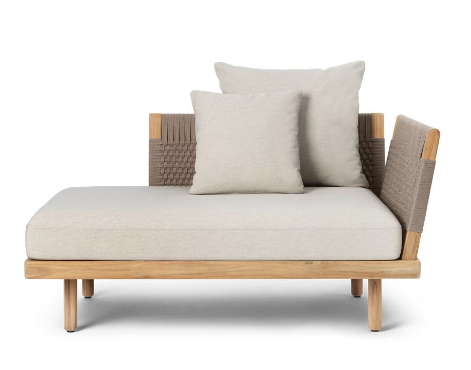 Carl Hansen & Son E541 Embrace Outdoor Lounge Sofa with Short Backrest & Siderest