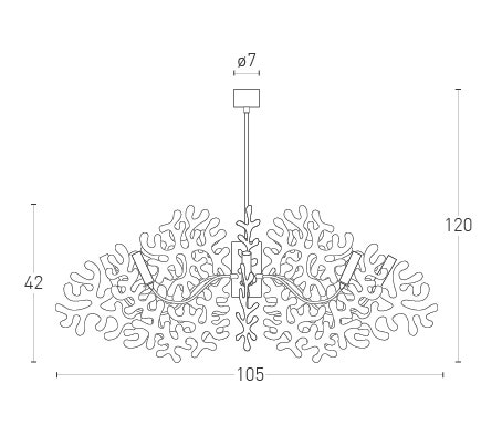 Lumen Center Italia Coral Suspension Lamp