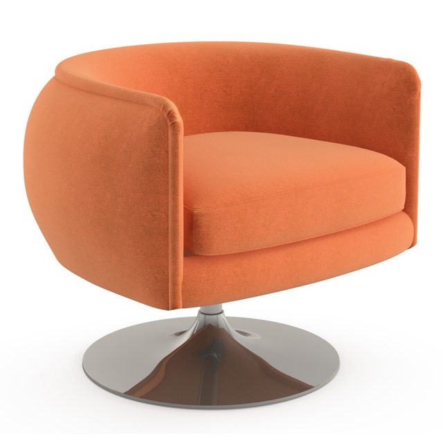 Knoll Joseph Paul D'Urso - Swivel Lounge Chair