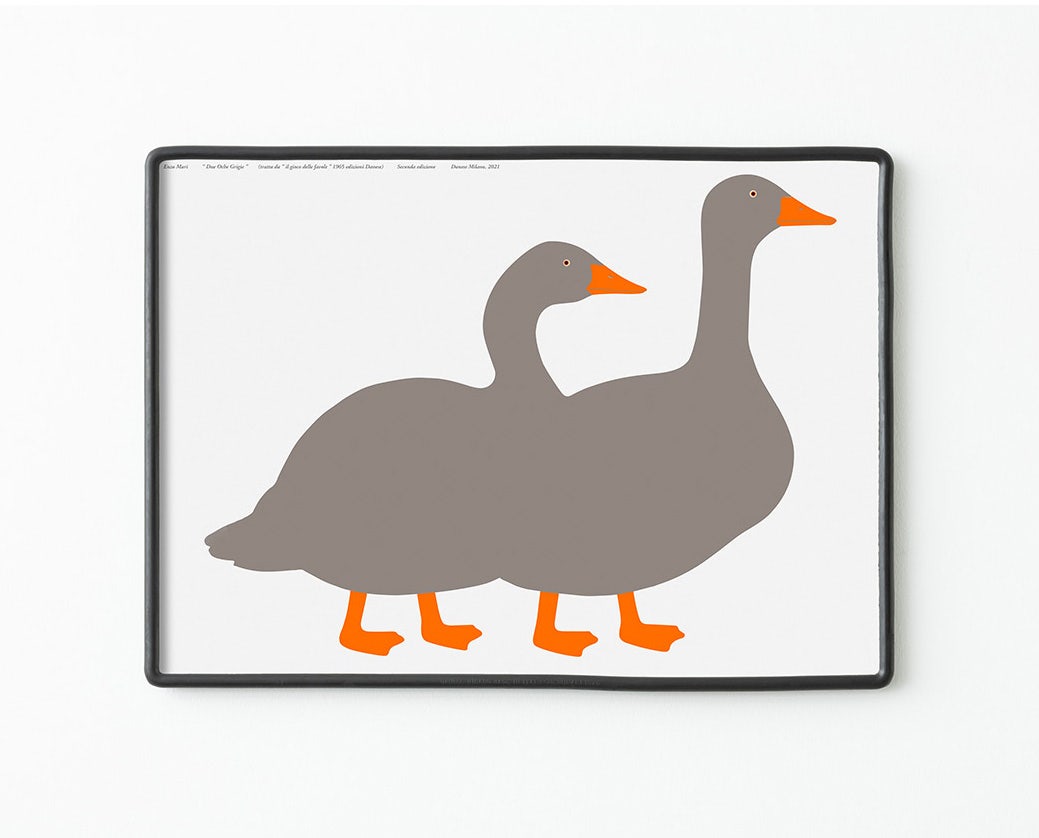 Danese Milano Due Oche Grigie Silkscreen Art Prints