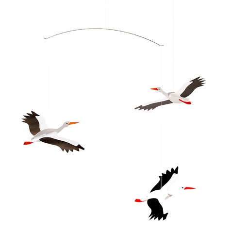 Flensted Danish Lucky Storks Mobile