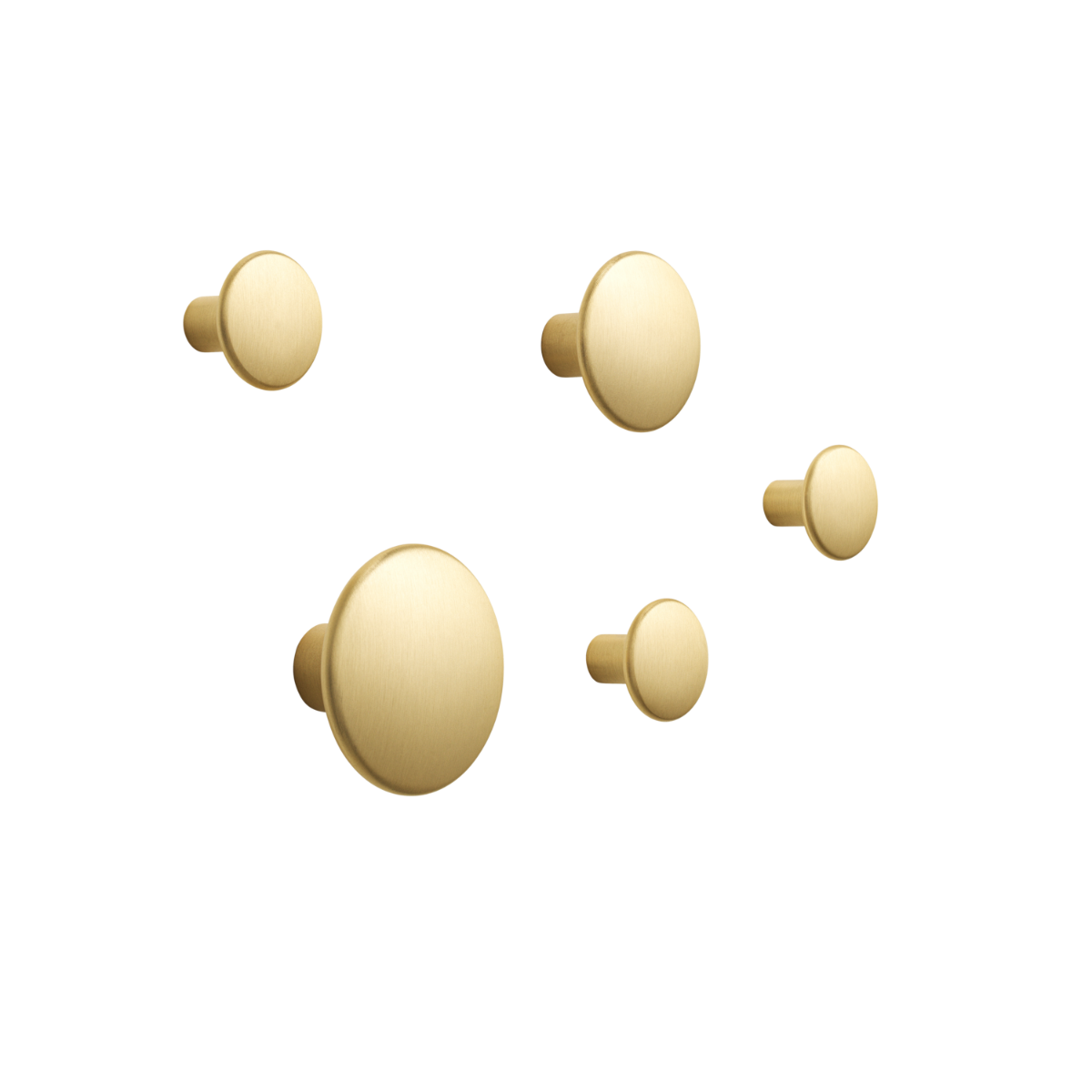 Muuto Dots Metal Coat Hooks (Set of 5)