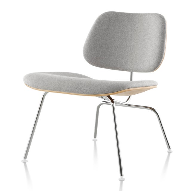 Herman Miller Eames® Molded Plywood Upholstered Lounge Chair - Metal Legs (LCM)