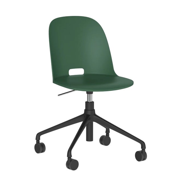 Emeco Alfi Work Adjustable Swivel Chair with Casters
