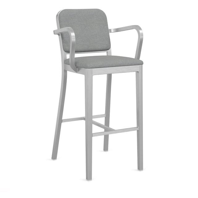 Emeco Navy™ Officer Barstool with Arms