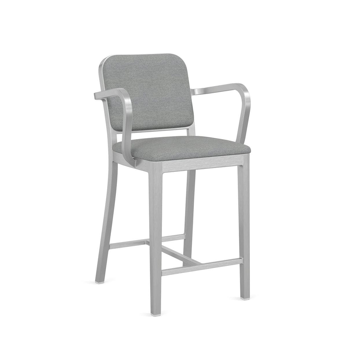 Emeco Navy Officer Counter Stool with Arms