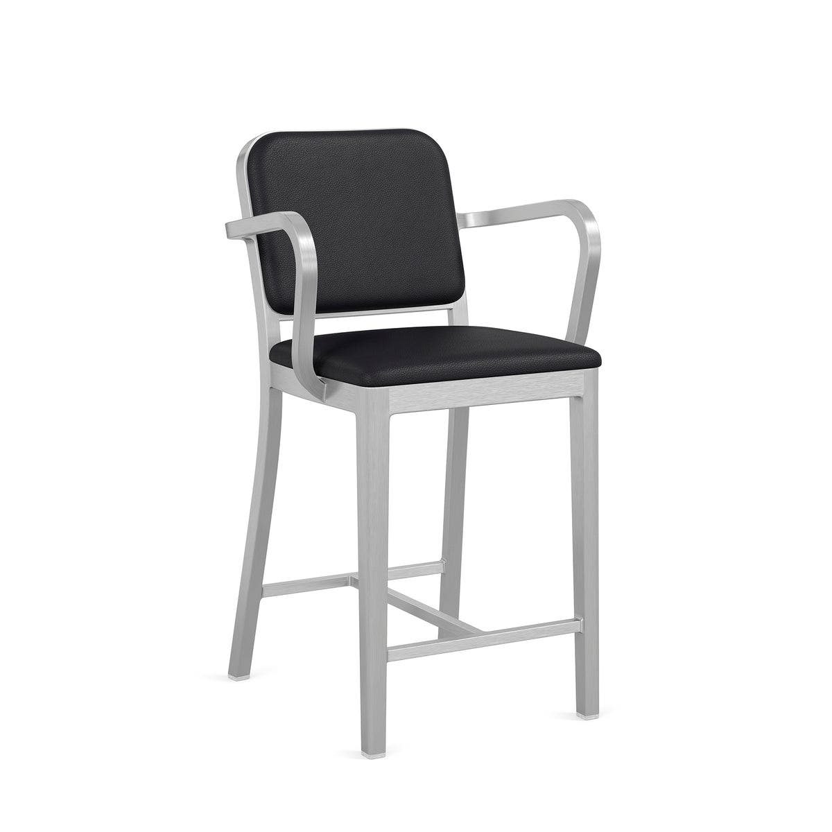 Emeco Navy™ Officer Counter Stool with Arms