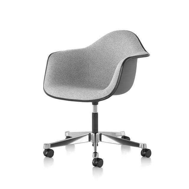 Herman Miller EamesĀ® Molded Fiberglass Task Armchair - Upholstered (On Production Hold)